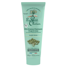 Pâte d'argile verte purif.visage&corps LE PETIT OLIVIER 300g