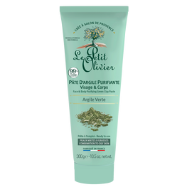 Pâte d'argile verte purif.visage&corps LE PETIT OLIVIER 300g