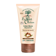 Crème réparatrice pour les mains au beurre de karité pour les peauxtrès sèches LE PETIT OLIVIER, tube de 75ml