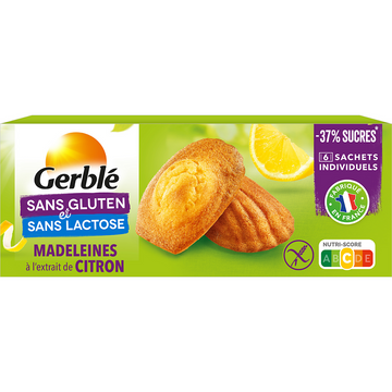Madeleine  Citron Sans Gluten GERBLE  -  180  g