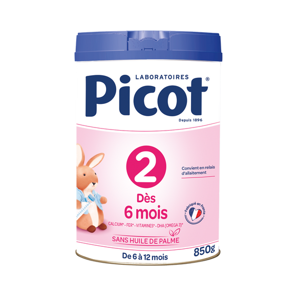 Lait infantile PICOT laboratoires 2ème âge dés 6 mois 850g