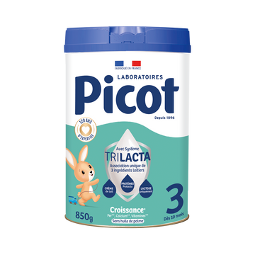 PICOT - Lait infantile croissance nature 3, dès 12 mois - 850g