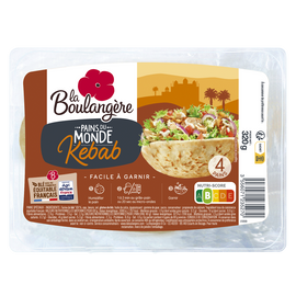 Pain kebab LA BOULANGERE - x4 - 320g