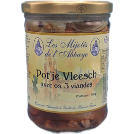 Pot'je vleesch avec os 3 viandes, 750g