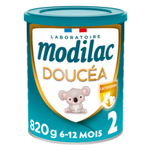 MODILAC DOUCEA - Lait 2ème age Doucea sans huile de palme, de 6 à 12 mois - 820g