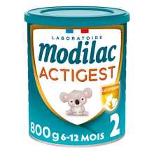Lait infantile poudre actigest 2 lf+ 6/12mois MODILAC 800g