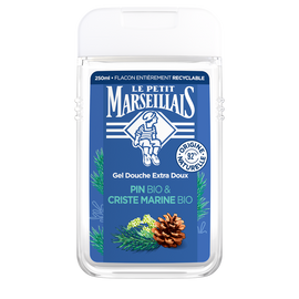 Gel douche extra doux aux huiles essentielles de pin et criste marineLE PETIT MARSEILLAIS, 250ml