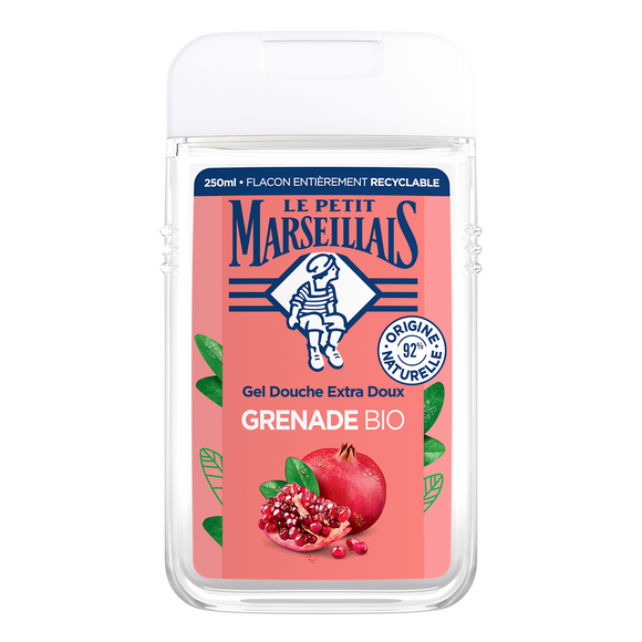 Gel douche extra doux parfum grenade de méditerranée LE PETIT MARSEILLAIS, 250ml