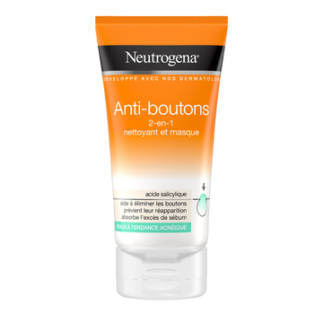 Nettoyant visage et masque 2 en 1 spot proof visibly clear NEUTROGENA,150ml