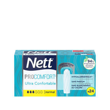 Tampons sans applicateur pro confort normal NETT, x24