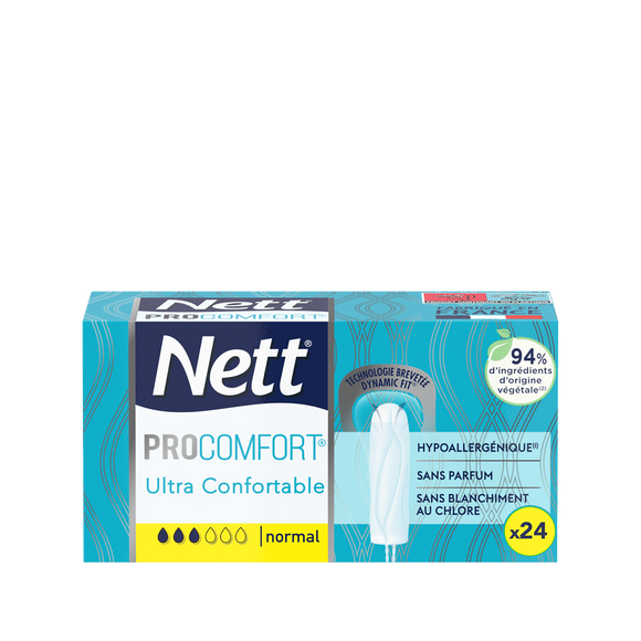 Tampons sans applicateur pro confort normal NETT, x24