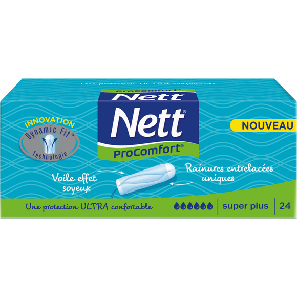 Tampons digitaux sans applicateur pro confort super plus NETT,  boîtex24