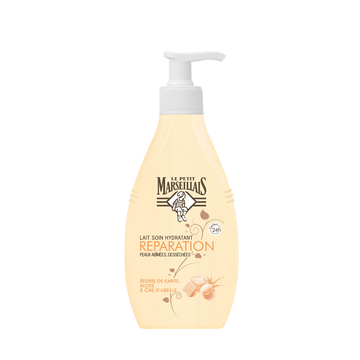 Lait réparation peaux abimées desséchées karitée et aloes cire abeilleLE PETIT MARSEILLAIS, 250ml