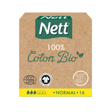 Tampons bio avec applicateur normal NETT, boîte de 16