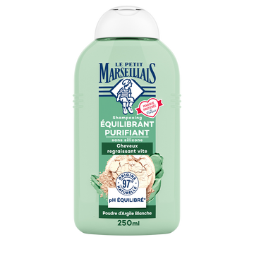 Shampooing purifiant fraicheur infusion thym & argile bio LE PETIT MARSEILLAIS, 250ml