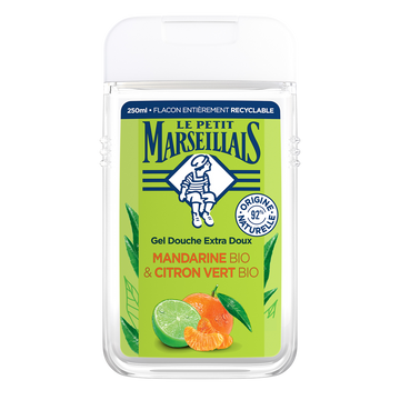 Gel Douche extr.doux mandarine citron LE PETIT MARSEILLAIS, 250ml