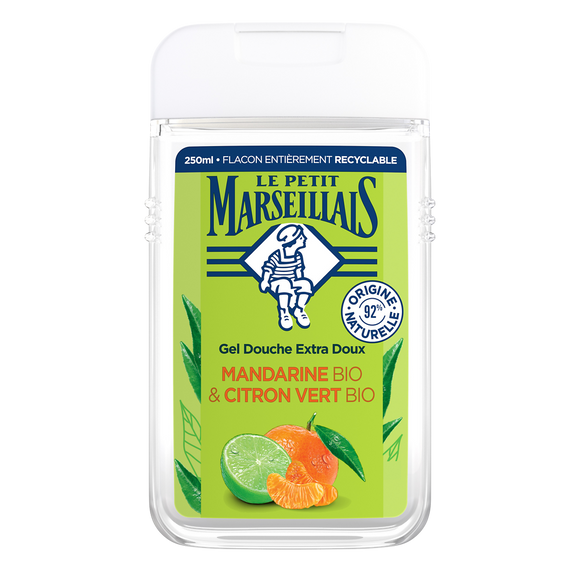 Gel Douche extr.doux mandarine citron LE PETIT MARSEILLAIS, 250ml