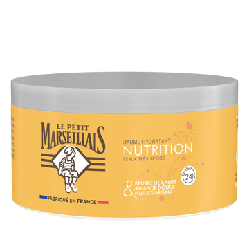 Baume corps nourrisant karité amande argan LE PETIT MARSEILLAIS, 300mL