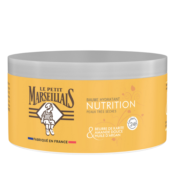Baume corps nourrisant karité amande argan LE PETIT MARSEILLAIS, 300mL