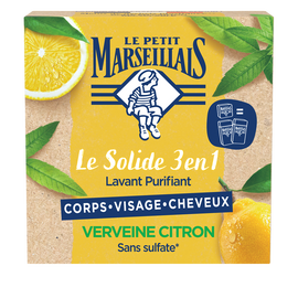 Savon solide 3en1 verveine citron LE PETIT MARSEILLAIS 80g