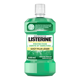 Bain de bouche protection dents et gencives goût plus léger LISTERINE500ml