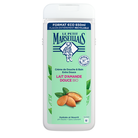 Gel Douche bain au lait d'amande douce LE PETIT MARSEILLAIS 650ml