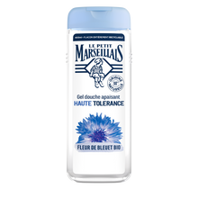 Gel douche fleur de bleuet bio apaisant haute tolérance LE PETIT MARSEILLAIS 400ml
