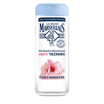 Gel douche fleur d'amandier bio adoucissant haute tolérance LE PETIT MARSEILLAIS 400ml