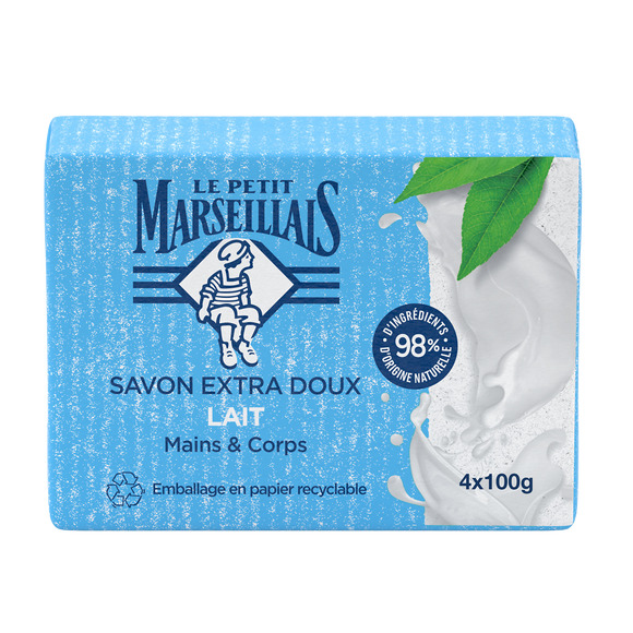 Savon solide au lait LE PETIT MARSEILLAIS 200g