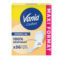 Protège-slips confort sans parfum VANIA x56