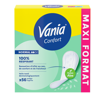 Protège-slips confort aloe véra VANIA x56