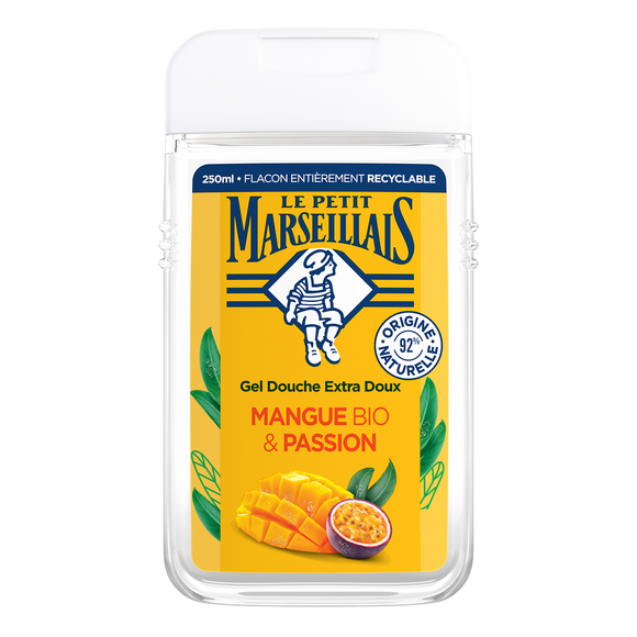 Gel Douche extra doux mangue passion LE PETIT MARSEILLAIS 250ml