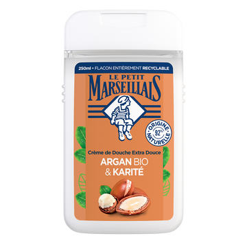 Gel Douche extra doux argan bio & karité LE PETIT MARSEILLAIS 250ml