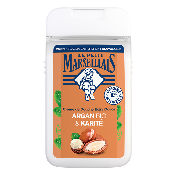 Gel Douche extra doux argan bio & karité LE PETIT MARSEILLAIS 250ml