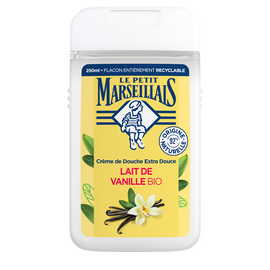 Gel Douche bio extra doux lait de vanille LE PETIT MARSEILLAIS 250ml