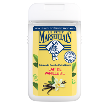 Gel Douche bio extra doux lait de vanille LE PETIT MARSEILLAIS 250ml