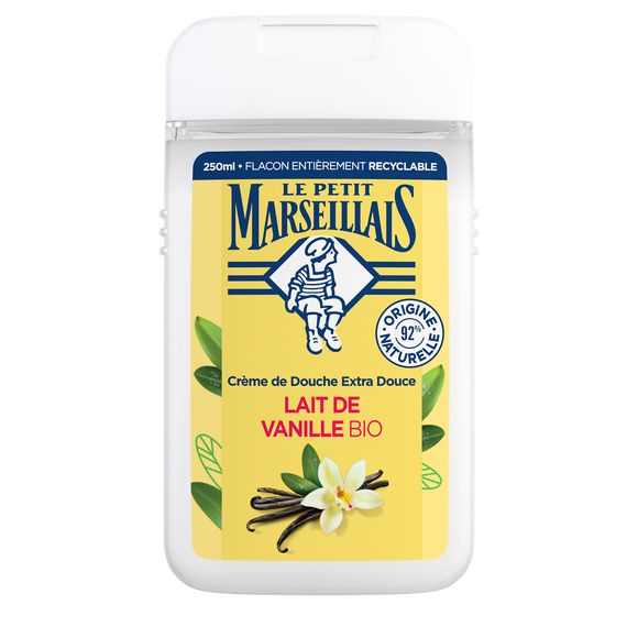 Gel Douche bio extra doux lait de vanille LE PETIT MARSEILLAIS 250ml