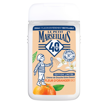 Gel Douche bio extra doux fleur d'oranger LE PETIT MARSEILLAIS 250ml