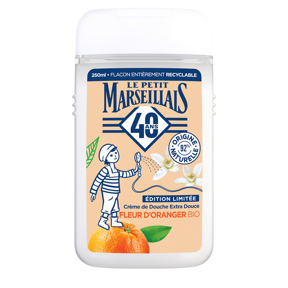 Gel Douche bio extra doux fleur d'oranger LE PETIT MARSEILLAIS 250ml