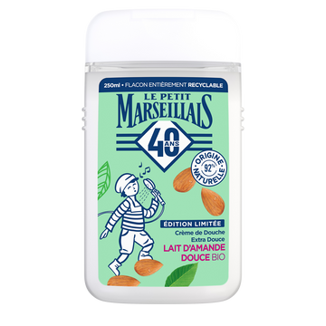 Gel Douche bio extra doux lait d' amande douce LE PETIT MARSEILLAIS 250ml