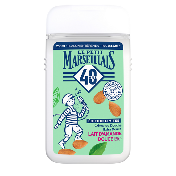 Gel Douche bio extra doux lait d' amande douce LE PETIT MARSEILLAIS 250ml
