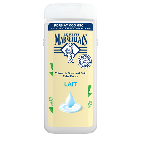 Gel Douche extra doux lait LE PETIT MARSEILLAIS flacon 650ml