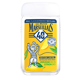 Gel Douche extra doux verveine bio & citron bio LE PETIT MARSEILLAIS 250ml