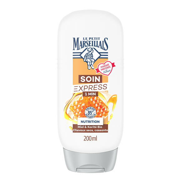 Soin capillaire express Nutrition Karité/Miel LE PETIT MARSEILLAIS 200ml