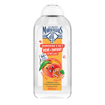 Shampooing enfant Pêche/Abricot LE PETIT MARSEILLAIS 300mL
