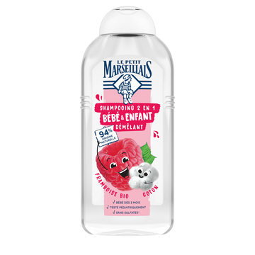Shampooing enfant Framboise/Coton LE PETIT MARSEILLAIS 300mL