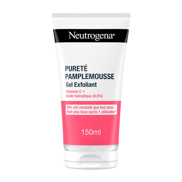 Gel nettoyant visage exfoliant purete pamplemousse NEUTROGENA - tube 150 ml