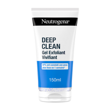 Gel nettoyant visage exfoliant vivifiant peaux normales deep clean NEUTROGENA - tube 150 ml