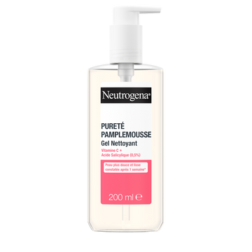 Gel nettoyant visage purete anti-imperfection pamplemousse NEUTROGENA- pompe 200 ml