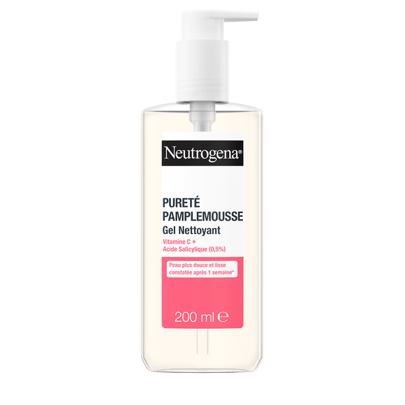Gel nettoyant visage purete anti-imperfection pamplemousse NEUTROGENA- pompe 200 ml